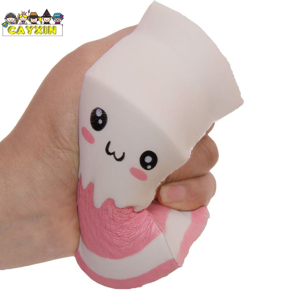  Bayar Di  Tempat Boneka Squishy  Lembut Bentuk kotak susu 