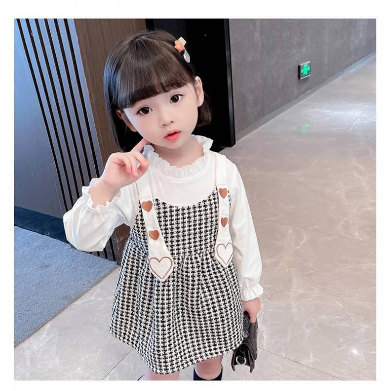 HappyOliver DRESS LOVE ANNYEONG EBV Baju Dress Anak Perempuan Import Imlek cheongsam