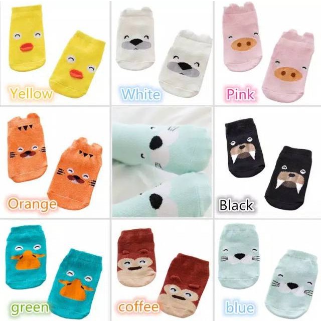 Kaos Kaki Bayi Anak Karakter Kaus Kaki Anti Selip Import Katun Lembut Aneka Motif R05
