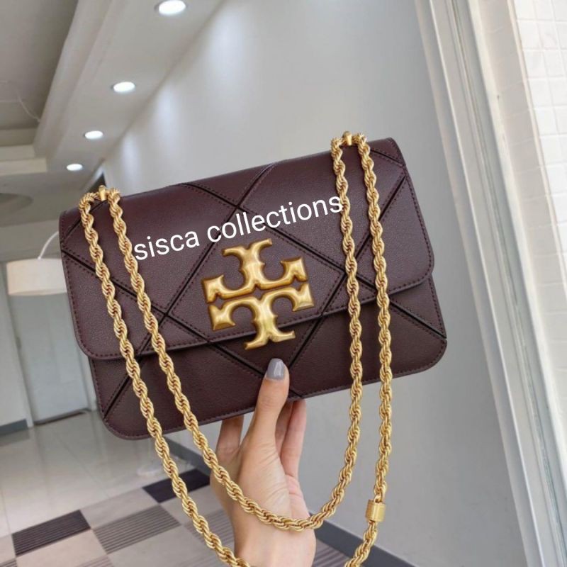 Tory Burch Eleanor Diamond Quilted Shoulder Bag Amaranth - ORIGINAL