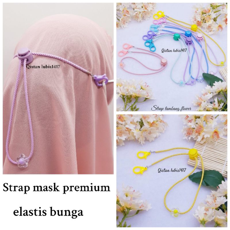 Strap tambang flower salju dan bening  beli 10 free 2