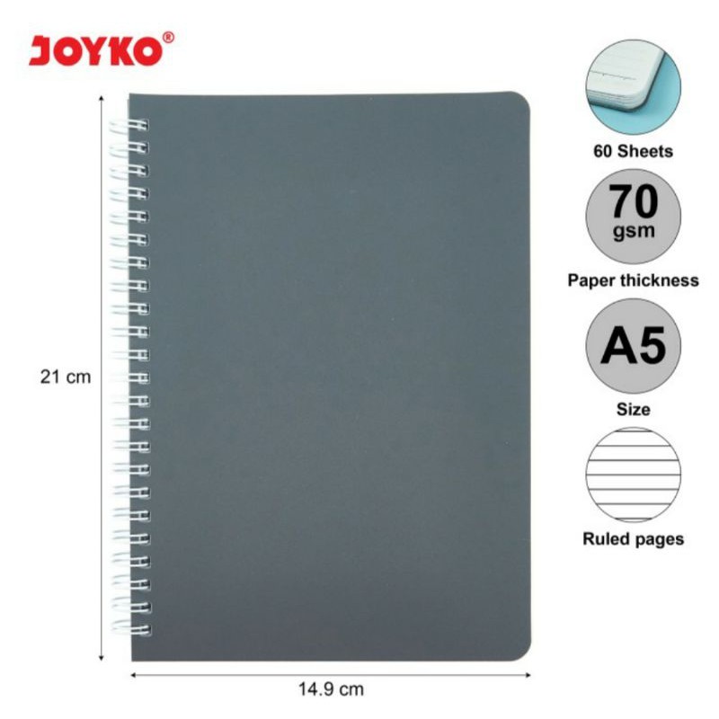 Notebook/Buku Catatan Spiral Joyko A5 NB-690-1