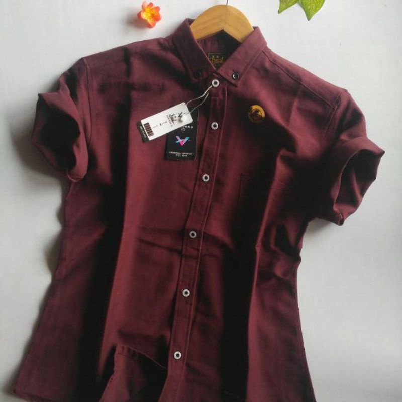 Baju Kemeja Pria polos lengan pendek distro Basic Casual formal keren kemeja laki laki