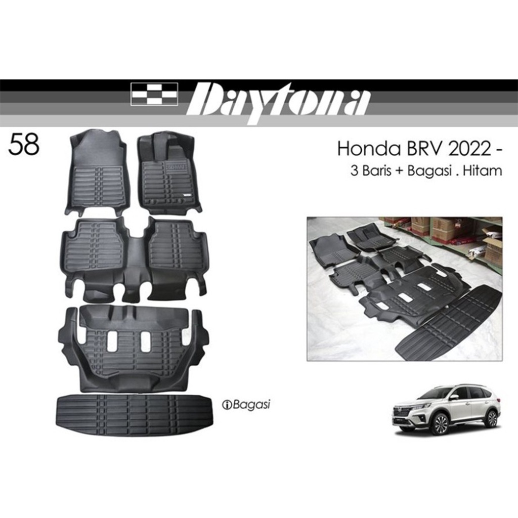 DAYTONA Karpet 5D Mobil Honda BRV / Karpet mobil 5d BRV 2022