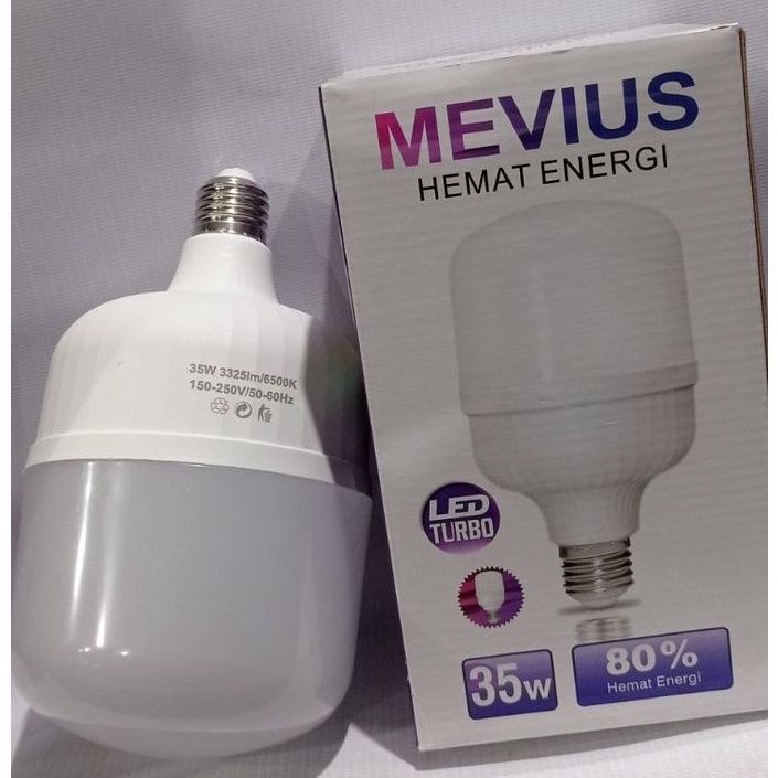 Lampu bohlam Led turbo 35 watt MEVIUS garansi