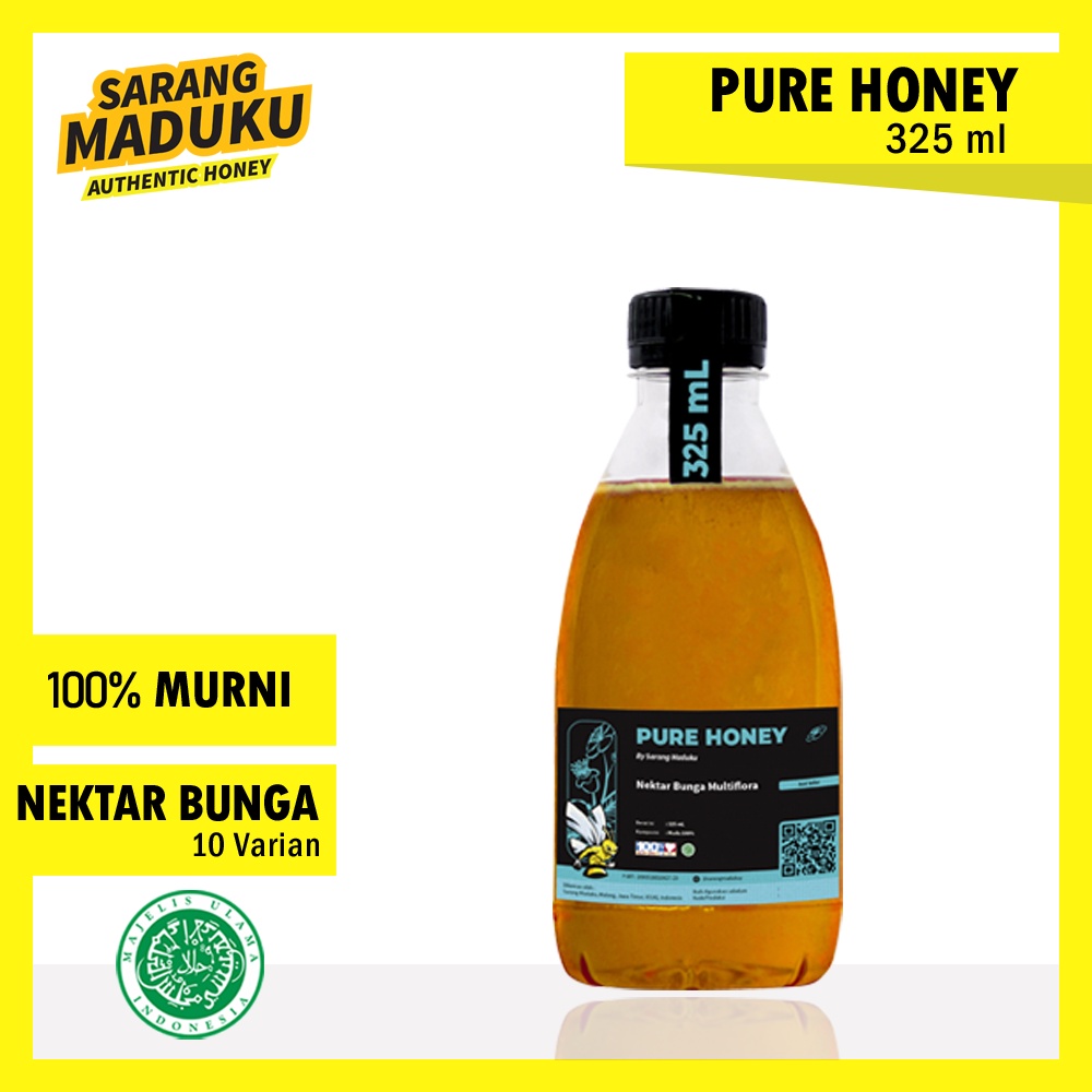 

Madu Murni Asli Alami 100% Nektar Bunga Raw Honey [325ml]