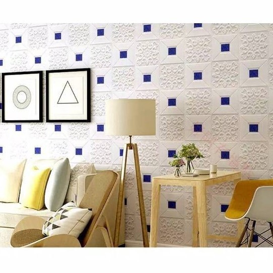 BATAM GROSIR (CUR) H752 (70*70CM) Wallpaper Dinding 3D Motif BATIK BRICKFOAM / Waterpro