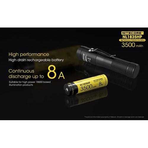 Baterai Li-ion 18650 Original Rechargeable High Perform 3500mAh 3.6 8A