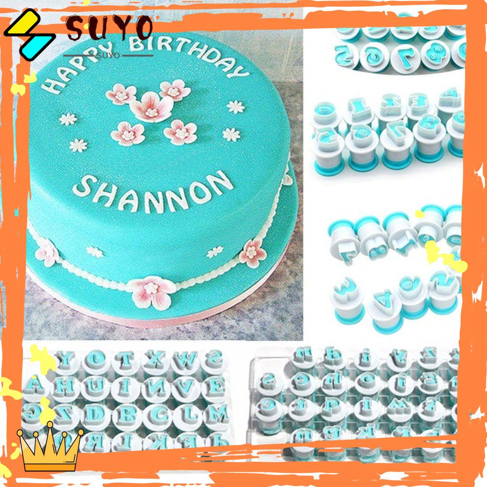 Suyo 10 / 26PCS Cetakan Kue / Fondant Bentuk Huruf Alfabet Atas &amp; Bawah