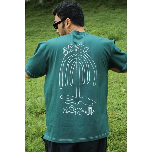 JAVAJONES Oversized Tee Palm | Kaos Pria Wanita