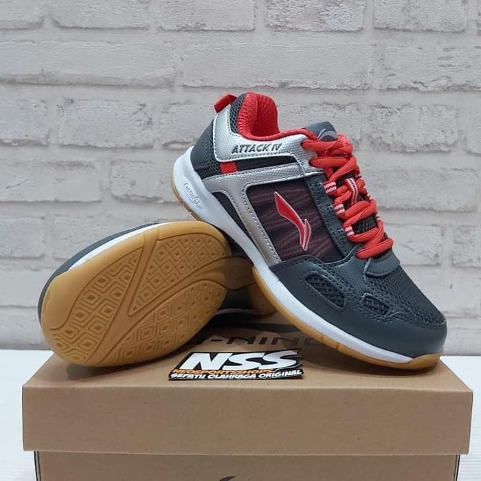 Sepatu Badminton Lining Attack IV AYTP 056-2 Original junior anak - 33