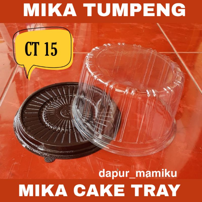 DAPURMAMI (ISI 10) Mika CT 15 Mika Puding CT15 Cake Tray Black Forest Tumpeng  tart