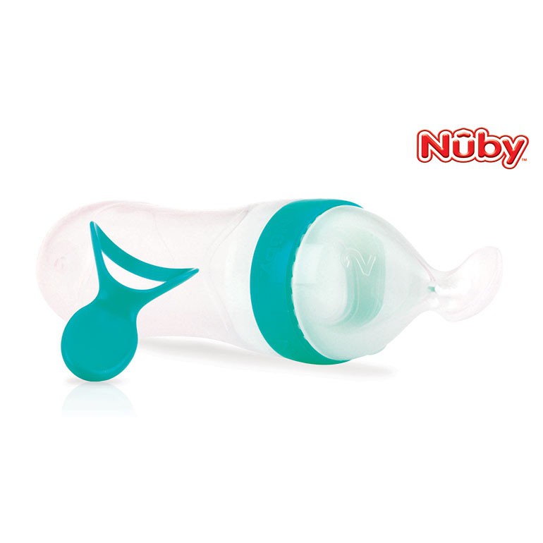 Nuby Garden Fresh Squeeze Feeder 2 Steps Botol Sendok WHS