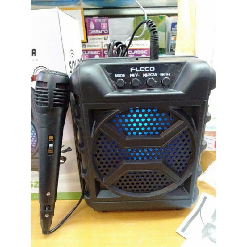 Salon Bluetooth Fleco F-625 Bonus Mic Karaoke//Speaker Karaoke Termurah Fleco F625