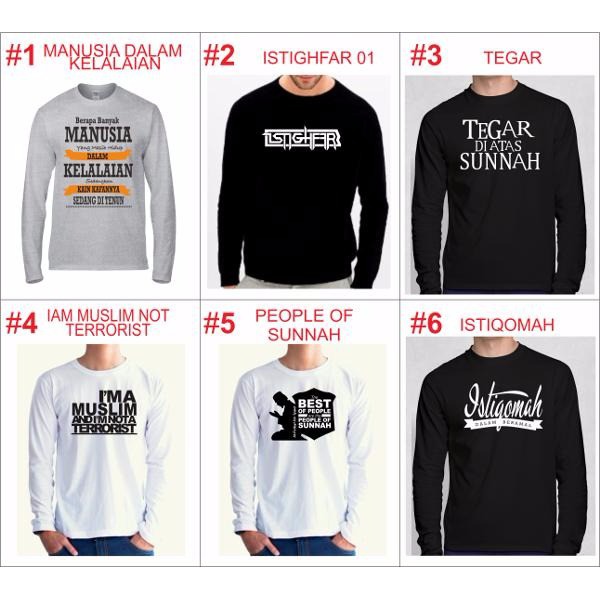 Kaos Baju Islami Muslim Lengan Panjang 04 Shopee Indonesia Kaos Baju Islami Muslim Lengan Panjang 04 Shopee Indonesia