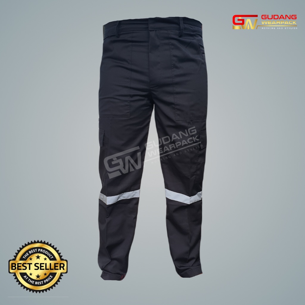 CELANA KERJA Gudang Wearpack - Celana Kerja Seragam Proyek Warna Hitam