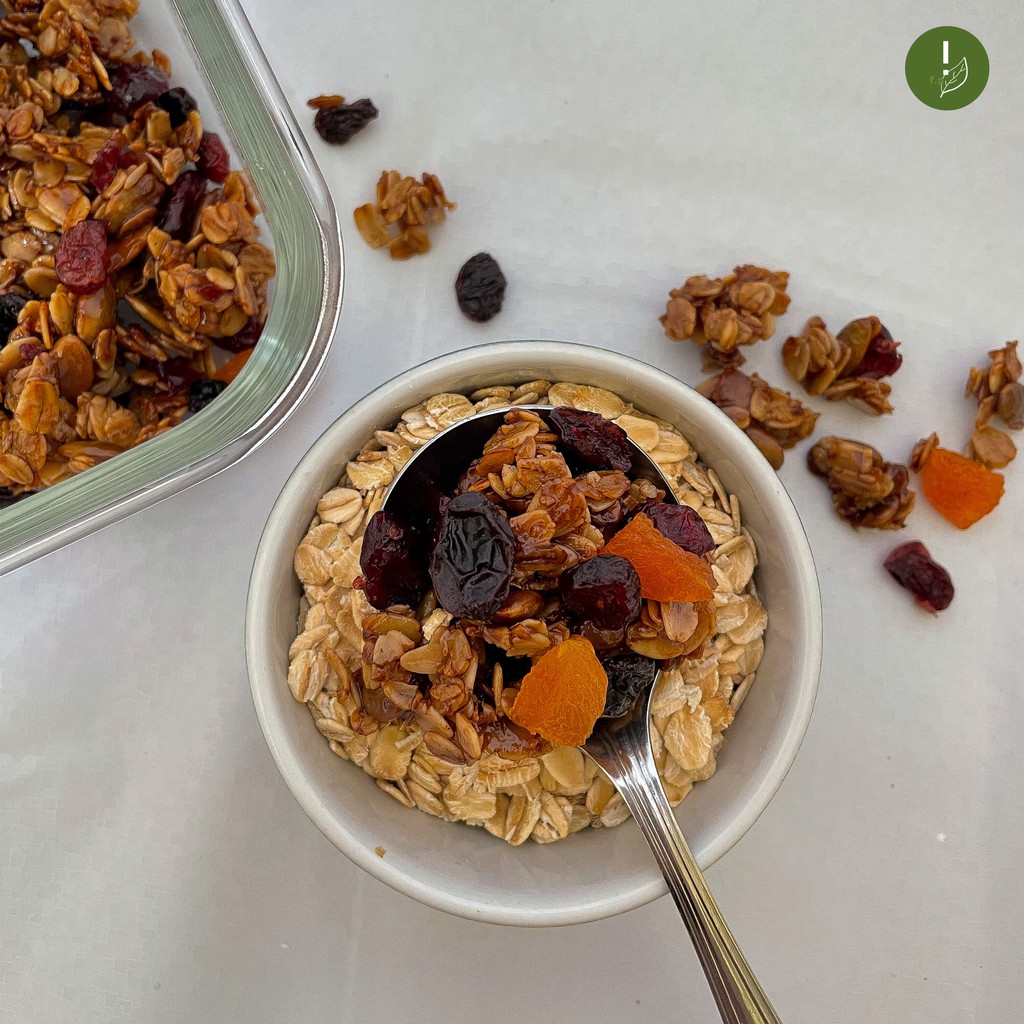 

[500 g] Fruity Granola w/ Raisin, Dried Cranberry, & Dried Apricot