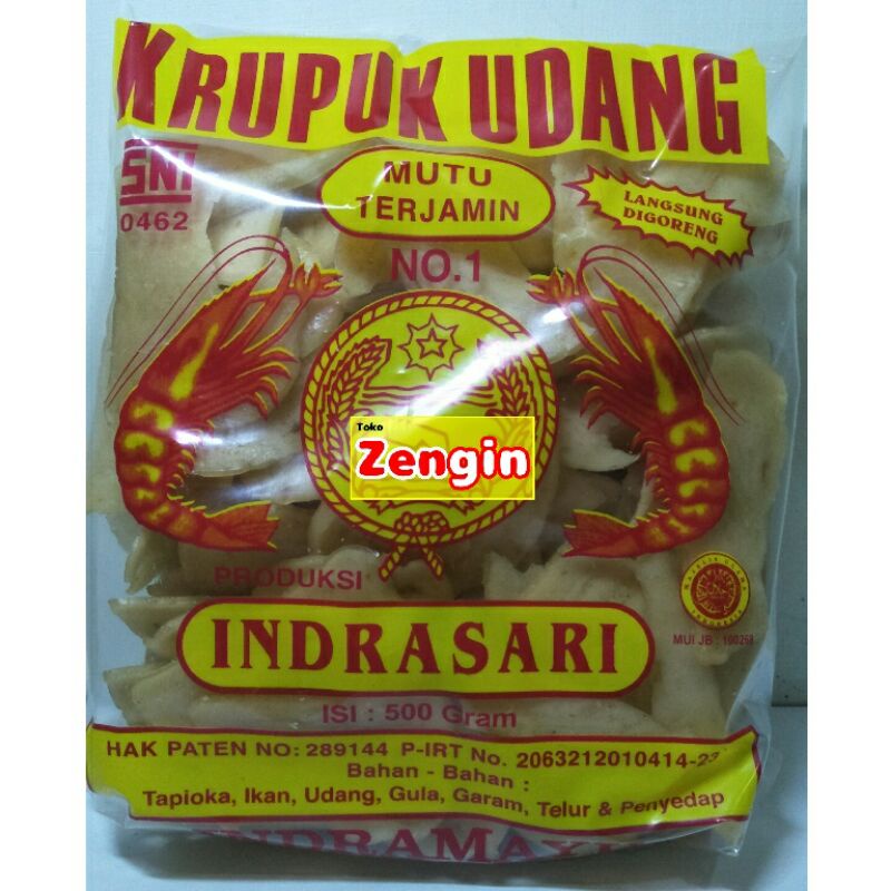 

Krupuk Udang cap Indrasari 500gr
