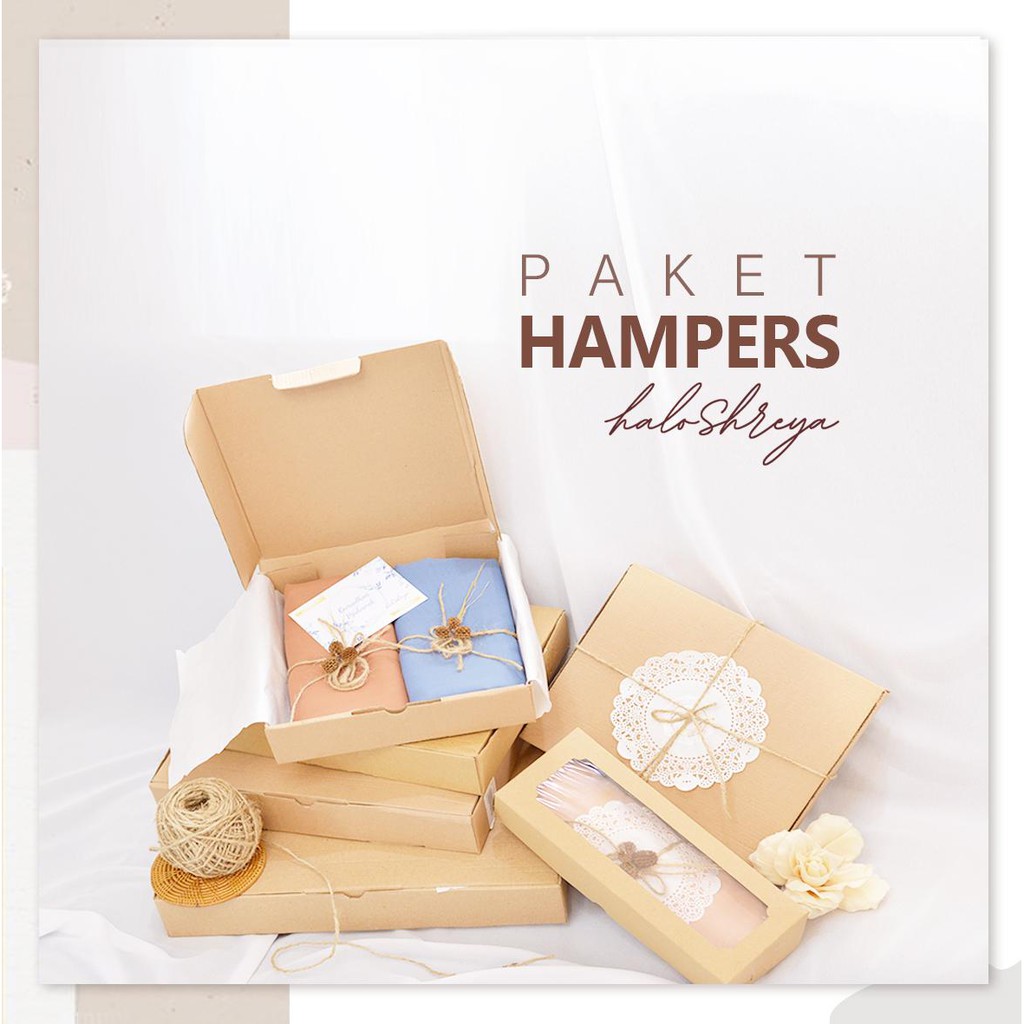

Paket hampers murah / paket hampers hijab / hampers jilbab / kado murah haloShreya (Paket A, B, & C)