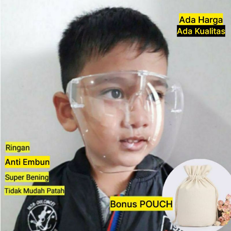 Face Shield Artis Nagita Slavina Raffi Masker Full Face Pelindung Mata Bahan Akrilik Anak