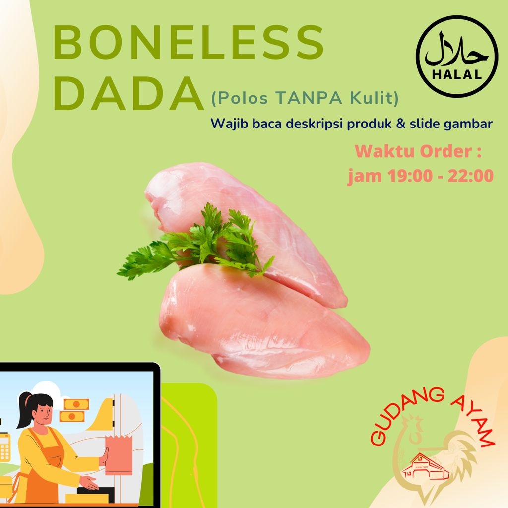 

Daging Dada Fillet Polos (tanpa Kulit)