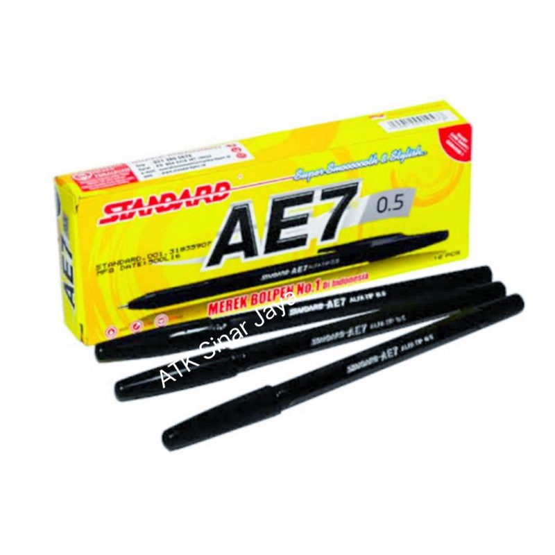 

Pulpen Standart AE 7 - hitam, merah