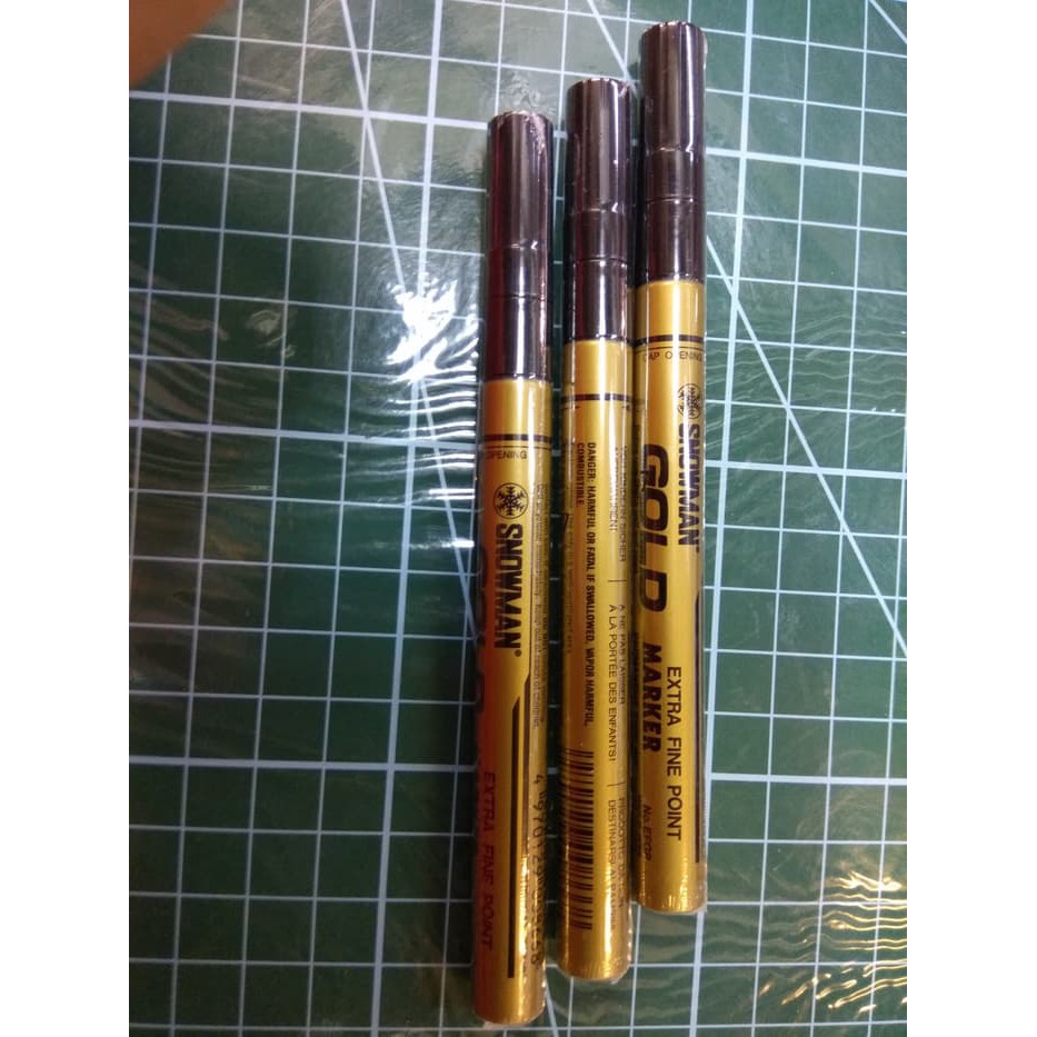 

Paint Marker Snowman Gold Extra Fine point Each Murah