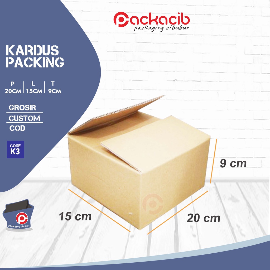 Jual Kardus Box Kecil Uk 20x15x9 Cm Karton Box Untuk Packing Online