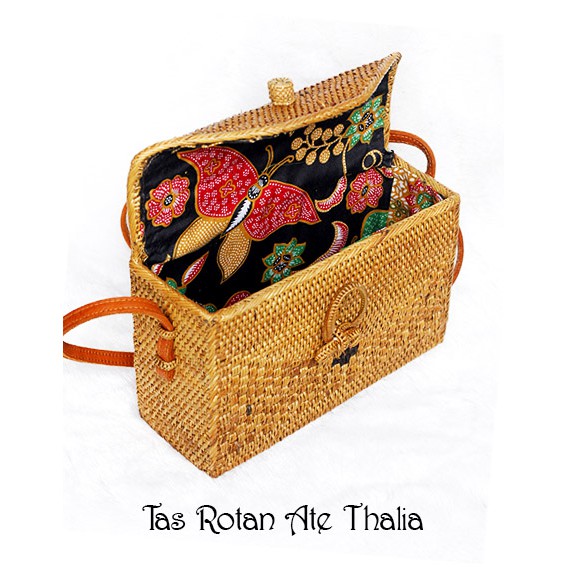 Sweet Honey Tas Rotan Ate Bali Model Kotak Thalia Bali Rattan Sling Bag Premium Quality [Bisa COD]