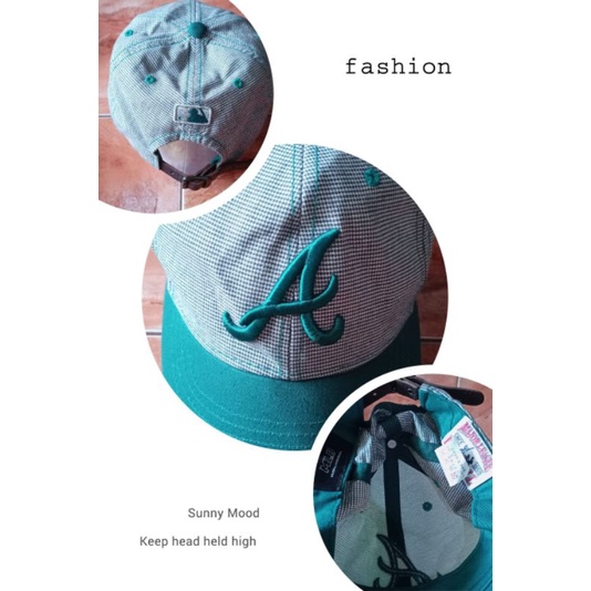 topi mlb visor pendek