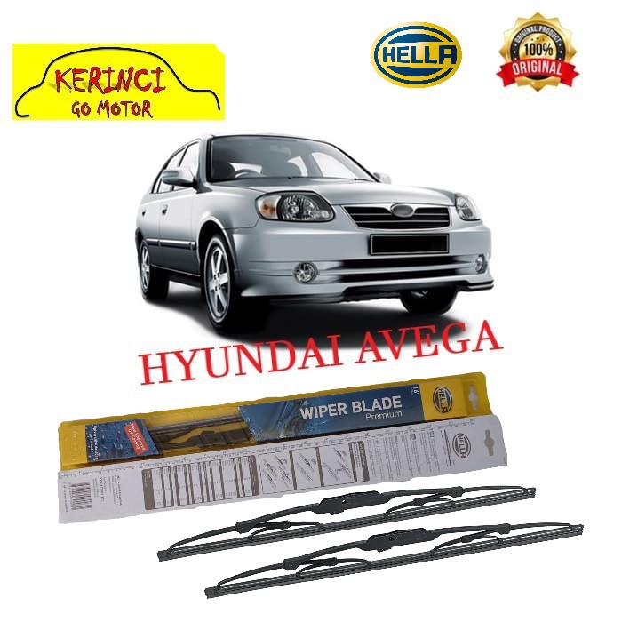 WIPER HYUNDAI AVEGA HELLA PREMIUM 20&quot; &amp; 18&quot; SEPASANG - WIPER HYUNDAI