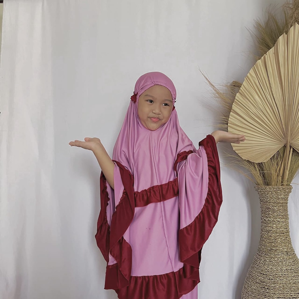 Alny Hijab - Mukena Anak Rempel Terbaru Bahan Jersey