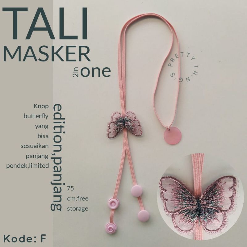 TALI MASKER Hijab Konektor Masker Konektor lucu