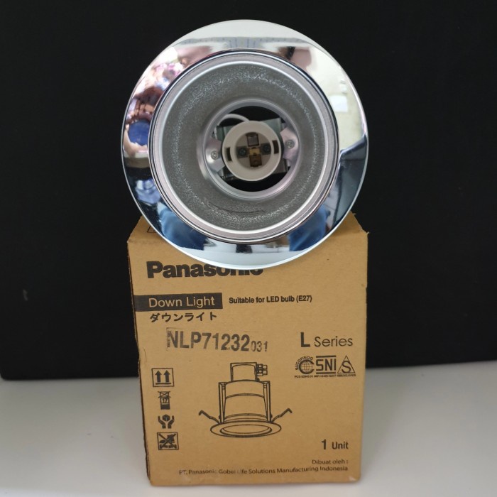 ELEKTRONIK LAMPU DOWNLIGHT PANASONIC 3" SILVER NLP71232 ORIGINAL-PROMO-SALE