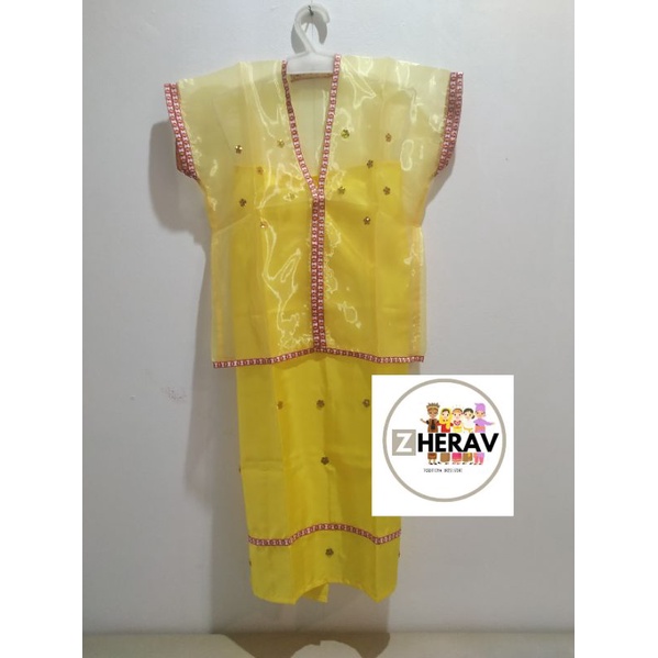 baju adat makasar baju bodo anak perempuan TK,SD,SMP, DEWASA