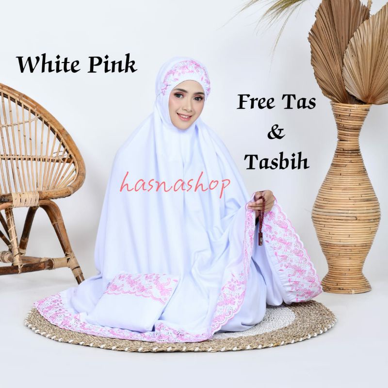 Mukena Dewasa Khadijah Premium murah  terbaru/ Floraleena / Size Jumbo / Grosir