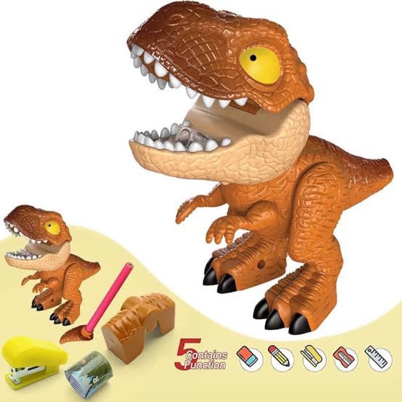 dinosaurus stationary set perlengkapan alat tulis tema dinosaurus fancy stationary set