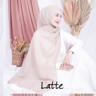 Bella Pashmina New  Fashion Muslim Pashmina Bella Double Hycon-Latte