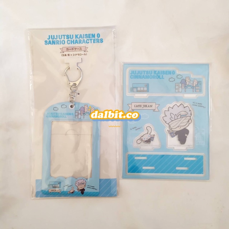 [READY] JUJUTSU KAISEN (JJK) 0 x SANRIO THEATRICAL GOODS | GOJO STANDEE & POCA HOLDER