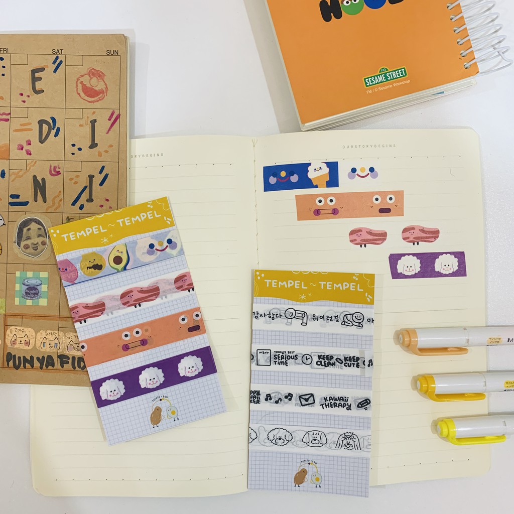 

POTATOEGG - Tempel-tempel Washi Tape - Masking Tape / Washi Tape Planner