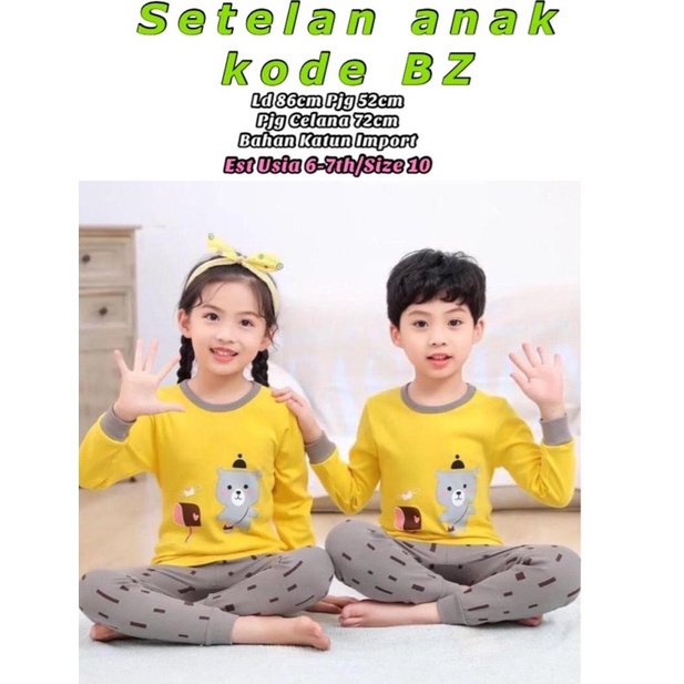 Setelan import anak size 10