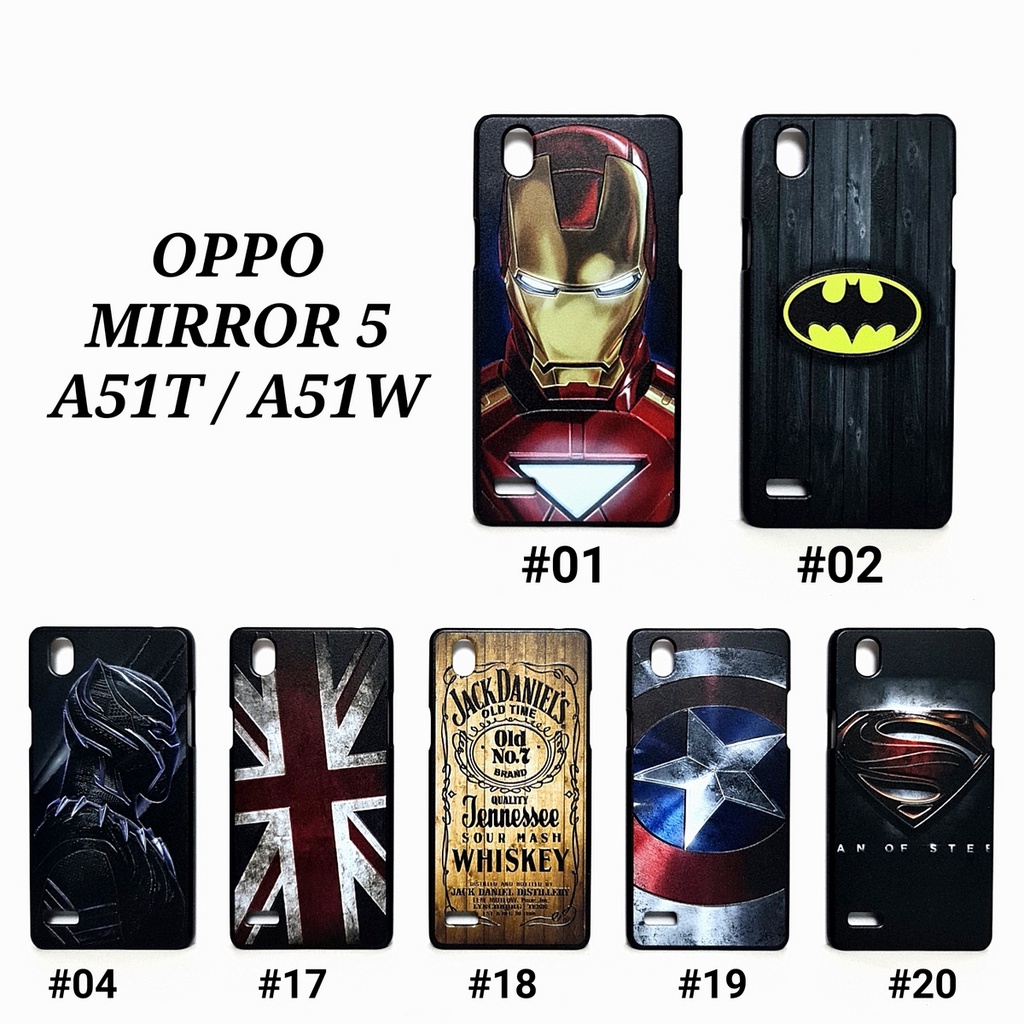 OPPO FIND X NEO K NEO 3 R831K JOY R1001 JOY 3 A11W MIRROR 5 A51T A51W - MAN HARD CASE Marvel Super Hero