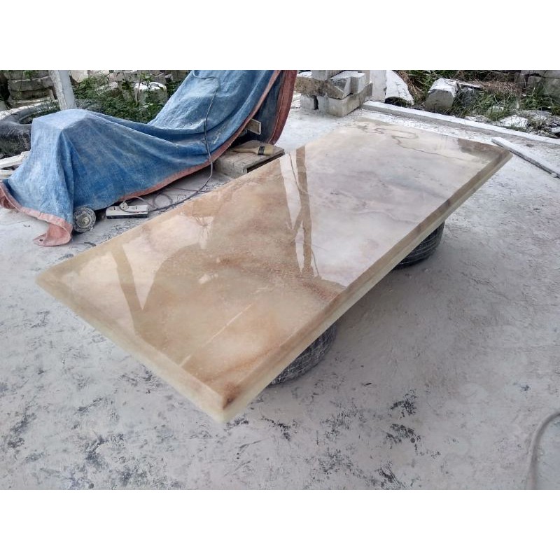 Top table onyx super 180x80 tebal 4cm