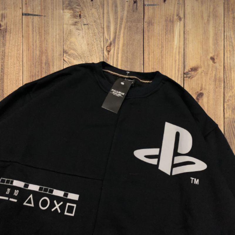 Sweater Crewneck Pull&amp;Bear x Playstation Fulltag&amp;Lebel Premium Hight Quality