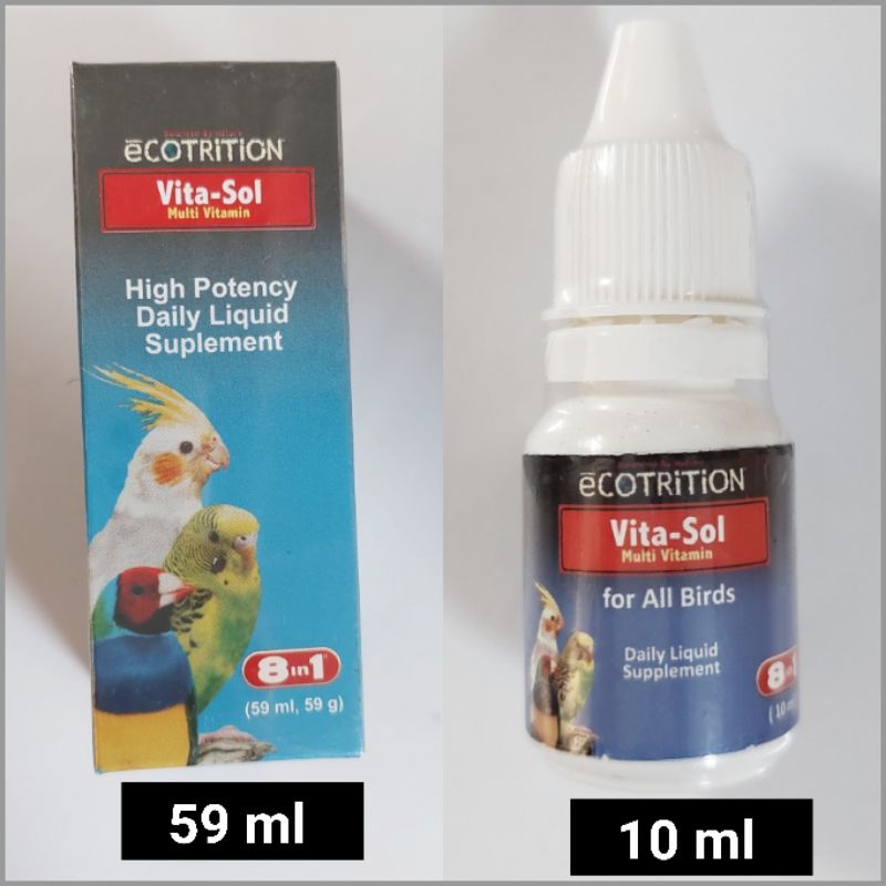 VITASOL DAILY ECOTRITION Vitasol Multivitamin untuk Burung