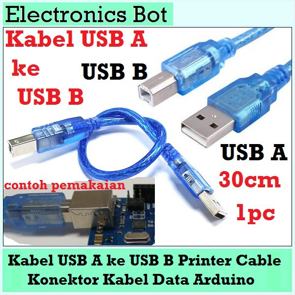 Jual [EBS] Kabel Arduino USB A To USB B Printer Uno Dip Smd R3 Board ...