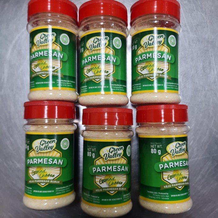

Keju Parmesan Bubuk Green Valley / Grated Cheese Botol 80gr