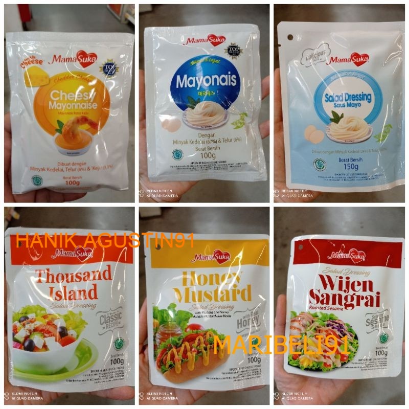 

Mama Suka Mamasuka Mayonais / Salad Dressing / Mayonais sachet 100gr maribeli91