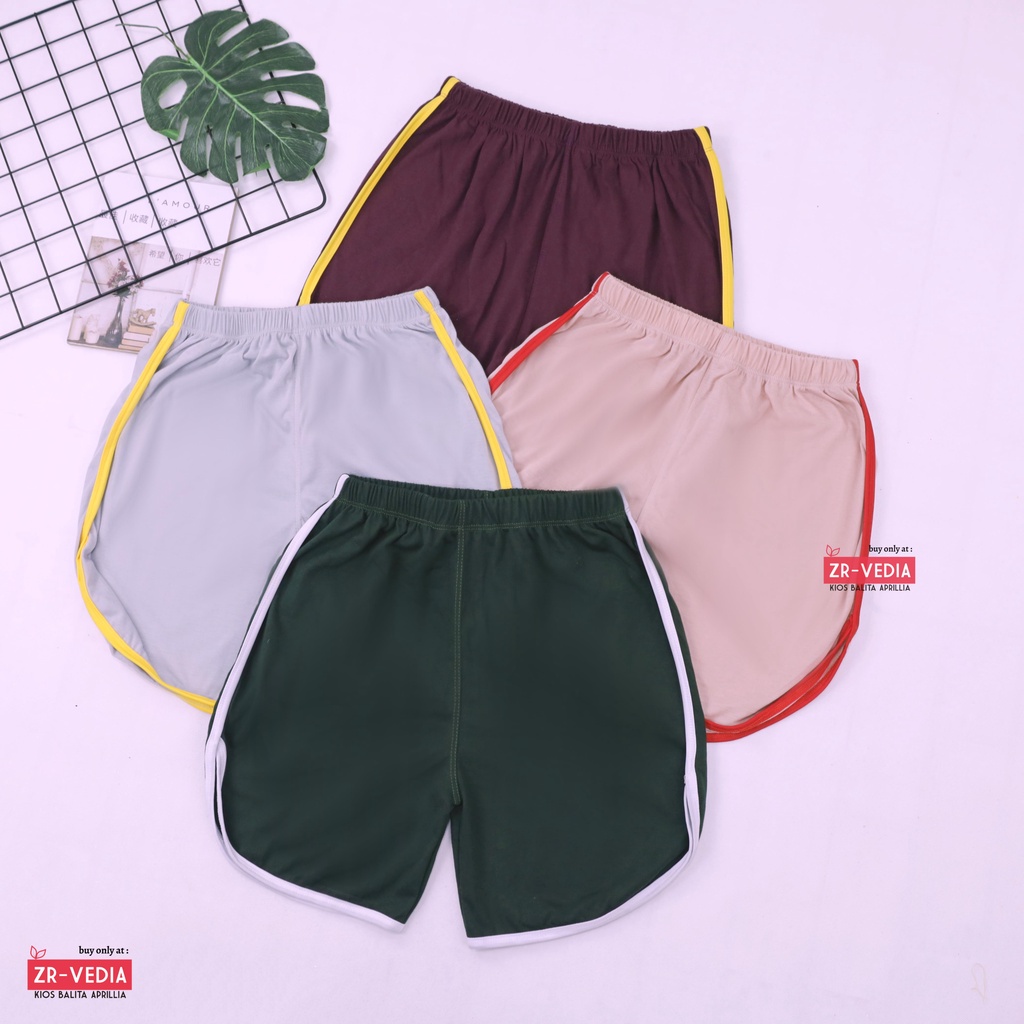 List Short Pants Wanita fit to XXL / Celana Pendek Polos Dewasa Dalaman Pendek Murah Adem ZR Vedia