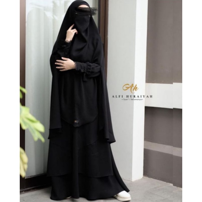 Preloved Abaya Seroja Alfi Huraiyah